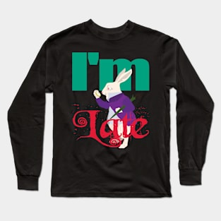 White Rabbit - I'm Late Long Sleeve T-Shirt